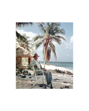 Slim Aarons T.S. Eliot On The Beach