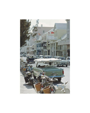 Slim Aarons Bermuda Street Scene