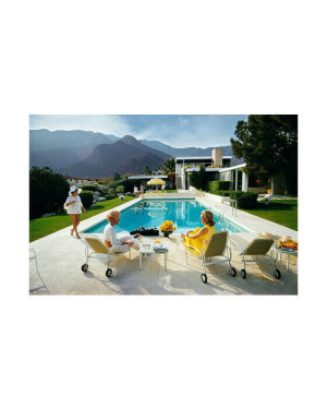 Slim Aarons Catch Up by the Pool
