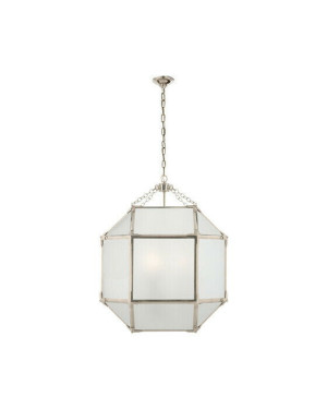 Visual Comfort Morris taklampa nickel/frostat glas M