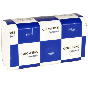 CARE-NESS Pappershandduk Nonstop 2-lagers vit 4000/krt