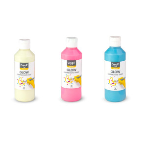 CREALL Självlysande färg 250ml Gul/Grön