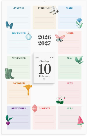 BURDE Väggkalender Klassens almanacka 26/27