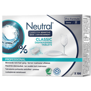 NEUTRAL Maskindisk Classic tabs 100/fp