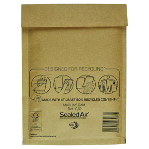SEALED AIR Bubbelpåse 150x210mm C/0 brun 200/fp
