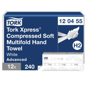 TORK Pappershandduk Xpress Komprimerad Mjuk Multifold Advanced H2 2880/fp