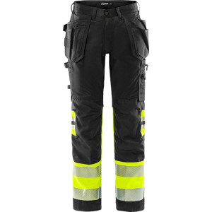 FRISTADS Hantverksbyxa 2706 kl1 Svart/Gul C50