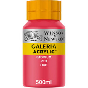WINSOR & NEWTON Akrylfärg Galeria 500ml röd