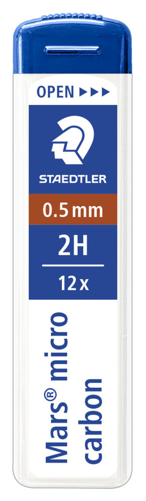 STAEDTLER MARS Reservstift 0,5mm 2H 12/fp
