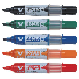PILOT BEGREEN Whiteboardpenna V Board snedskuren 6mm 5/fp