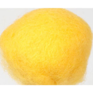 JÄRBO GARN Kardad ull 250 g, gul