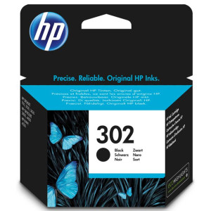 HP Bläckpatron, 302, svart, singelförpackning, F6U66AE