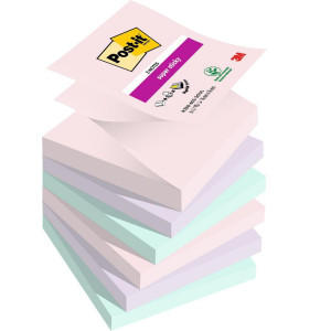 POST-IT Notes Supersticky Z-blad Soulful 76x76mm 6/fp