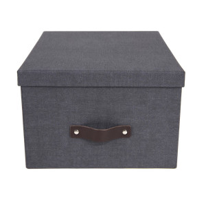 BIGSO BOX Förvaringsbox med lock - Svart