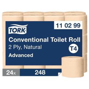 TORK Toalettpapper T4 Advanced 2-lag natur 24/fp