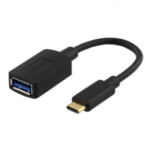 Deltaco Adapter USB C hane - Typ A hona