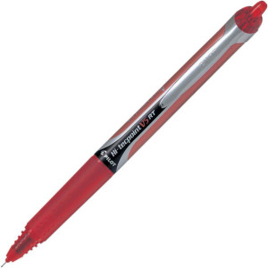 PILOT Bläckkulpenna, Hi-Tecpoint V5 RT, extra tunn spets på 0,5 mm, röd