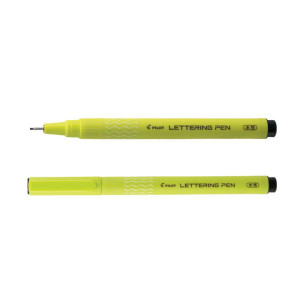 PILOT Kalligrafipenna, fiberspets, 1,0 mm spets, vit pennkropp, svart bläck