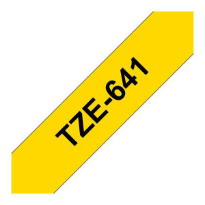 Brother Tape TZE641 18mm svart på gul