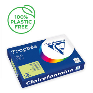 CLAIREFONTAINE Kopieringspapper A3 80g ohålat naturgrön 500/fp