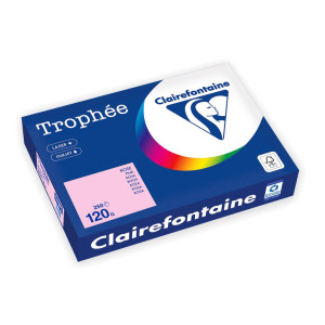 CLAIREFONTAINE Trophée A4 120 g färgat papper rosa 250/fp