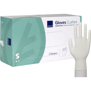 ABENA Latexhandske puderfri S 100/fp