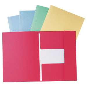 LYRECO Mapp 3-klaff A4 280g grön 50/fp