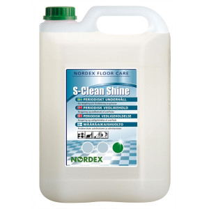 NORDEX Golvunderhåll S-Clean för linoleum-, plast- och stengolv, 5 l