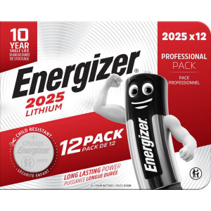 Energizer Batteri Lithium CR2025 12/fp