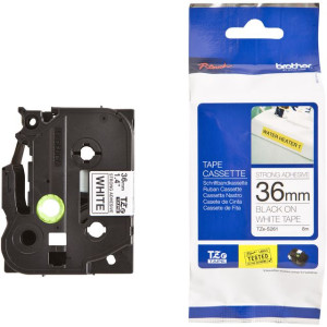 Brother Tape TZES261 36mm svart/vit