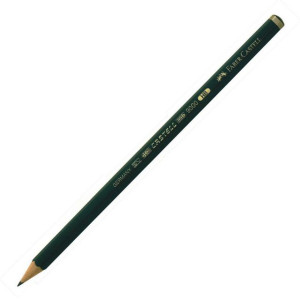 FABER-CASTELL Blyertspenna, Castell 9000 HB, sexkantig pennkropp, grön