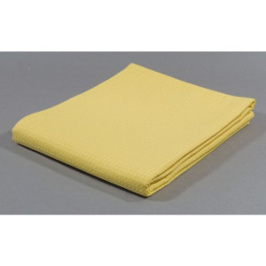 NO BRAND Våffelväv, 100 % bomull, 80 x 100 cm, gul