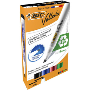 BIC VELLEDA Whiteboardpenna 1754 4/fp