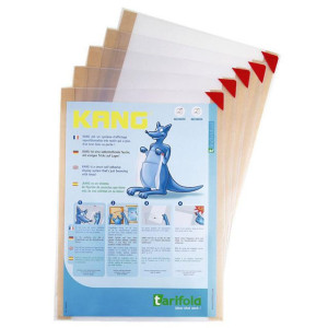 DJOIS A4 självhäftande plastficka med magnetstängning PVC 10 ark genomskinlig 5/fp