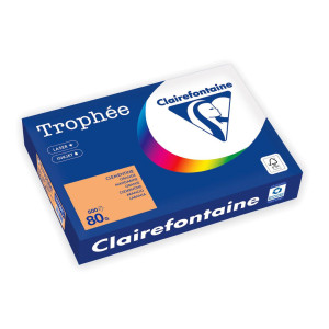 CLAIREFONTAINE Kopieringspapper A4 80g ohålat orange 500/fp