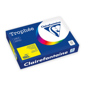 CLAIREFONTAINE Trophée A4 160 g färgat papper gul 250/fp