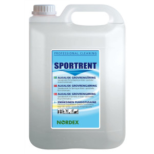 NORDEX Golvunderhåll, Kraftigt alkaliskt rengöringsmedel Sportrent, oparfymerat, 5l