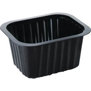 Matbehållare, Duniform, 630 ml, engångsbruk, 138 x 114 x 70 mm, svart 276/fp