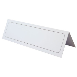 DURABLE Bordsskylt 61x210mm vit 100/fp