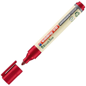EDDING Whiteboardpenna 28 Ecoline rund 1,5-3mm röd
