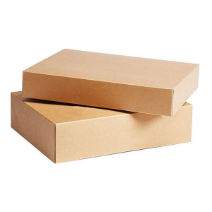 NO BRAND Arkivbox, Folio, står upprätt, 290x400mm, brun