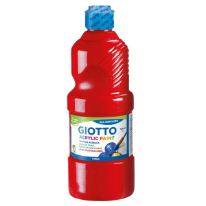 Akrylfärg Giotto 500 ml röd