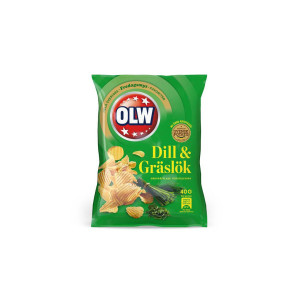 OLW Chips dill och gräslök 20x40g