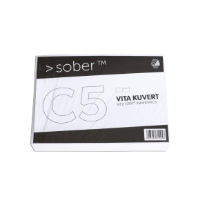 SOBER Kuvert C5 162x229mm fukthäftande 100/fp