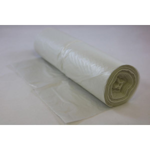 NO BRAND Papperskorgspåse COEX R100% 40L 16my vit 100/rl
