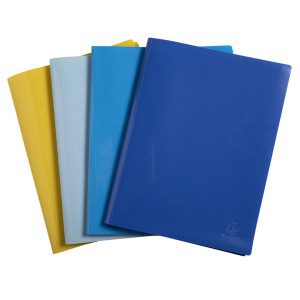 EXACOMPTA Demobok BeeBlue 40 fickor sorterade färger 4/fp
