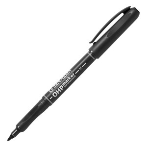 CENTROPEN Märkpenna Permanent, mediumspets, 1 mm linjebredd, svart
