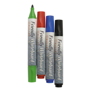 FRIENDLY Whiteboardpenna rund 4/fp