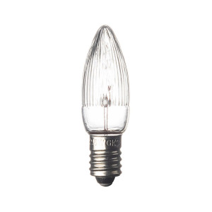 KONSTSMIDE Reservlampa E10 14V 3W klar 3-pack