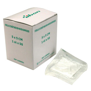 YIBON Kompress NW Steril 5x5cm 50/fp